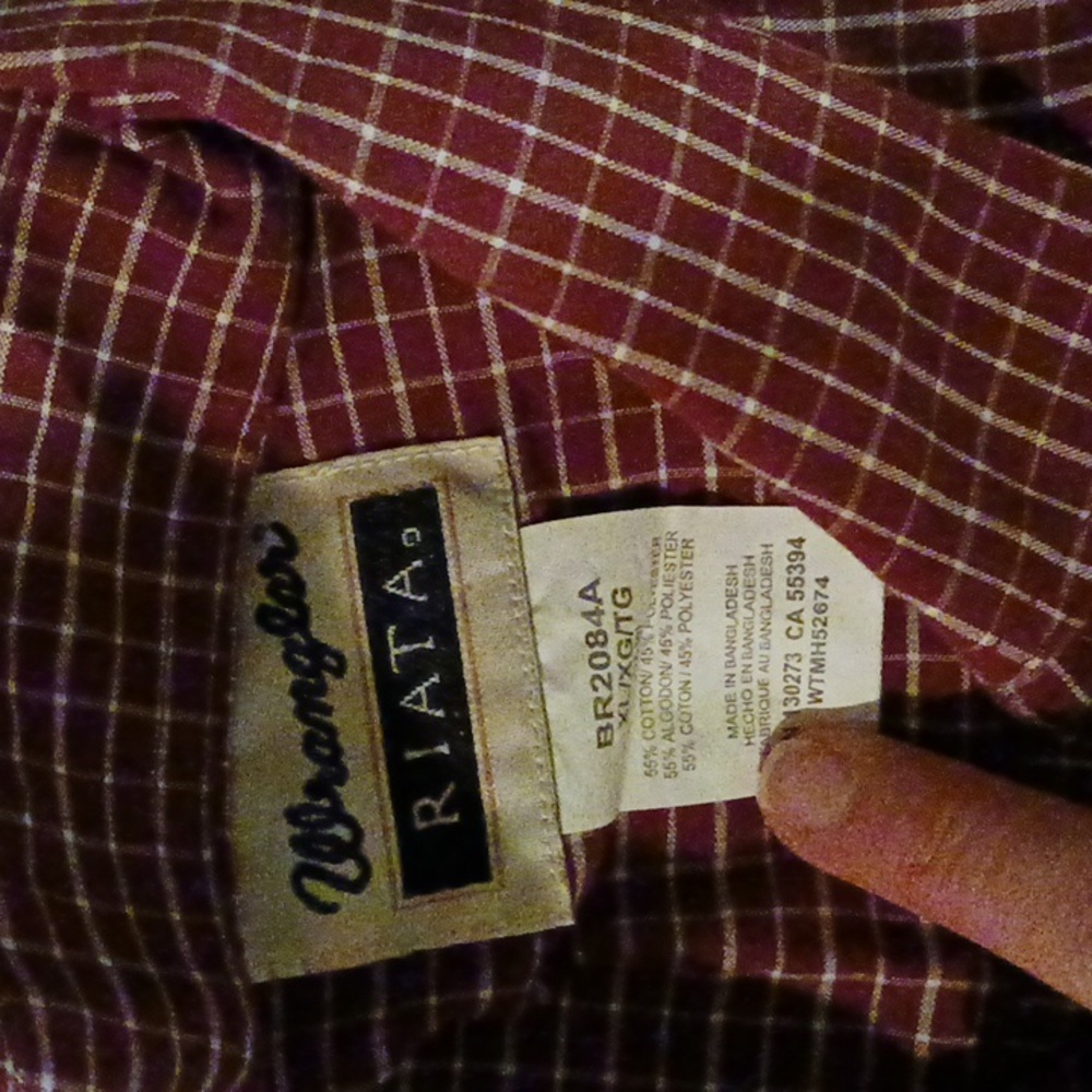 Wrangler button up - Picture 2 of 2